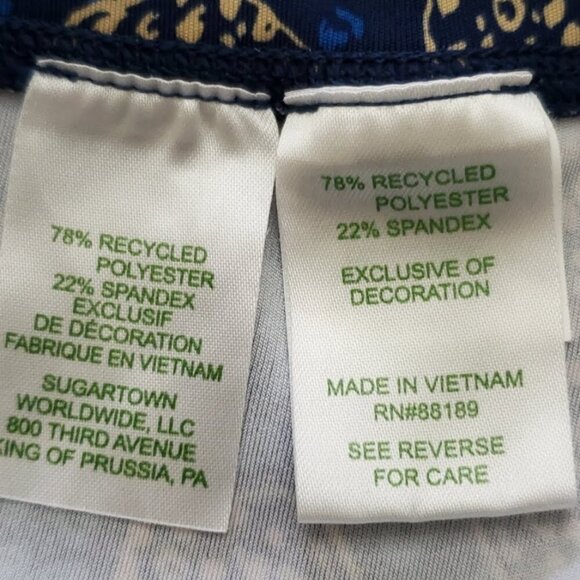 Lilly Pulitzer Luxletics 26" High Rise Leggings, Low Tide Navy, XL - Picture 13 of 14